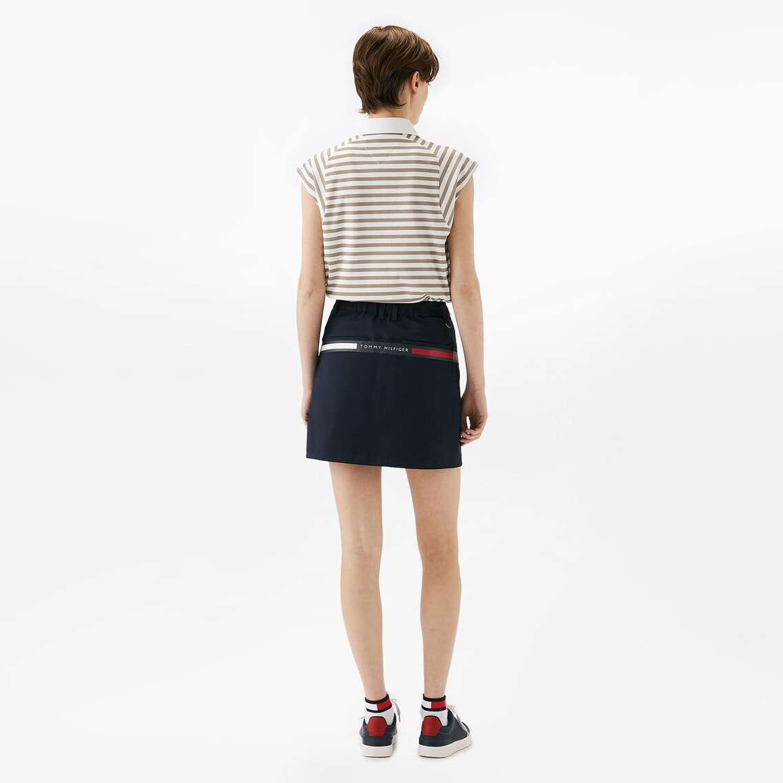 トミーヒルフィルガーゴルフ スカート Lネイビー レディース 台形　フリル トミー ヒルフィガー ゴルフ（TOMMY HILFIGER GOLF