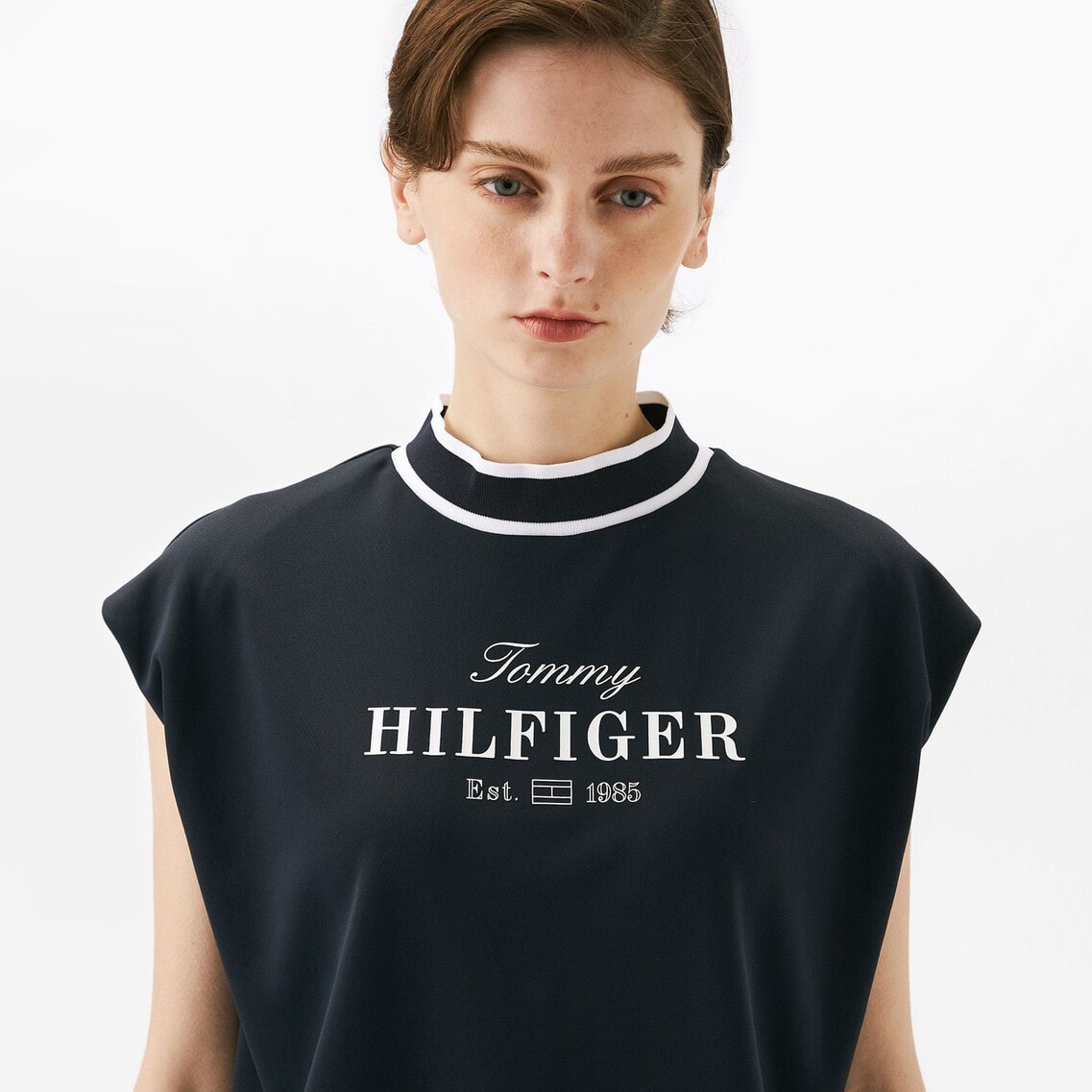 2点でさらに10％OFF】フレンチスリーブコクーンモックネック