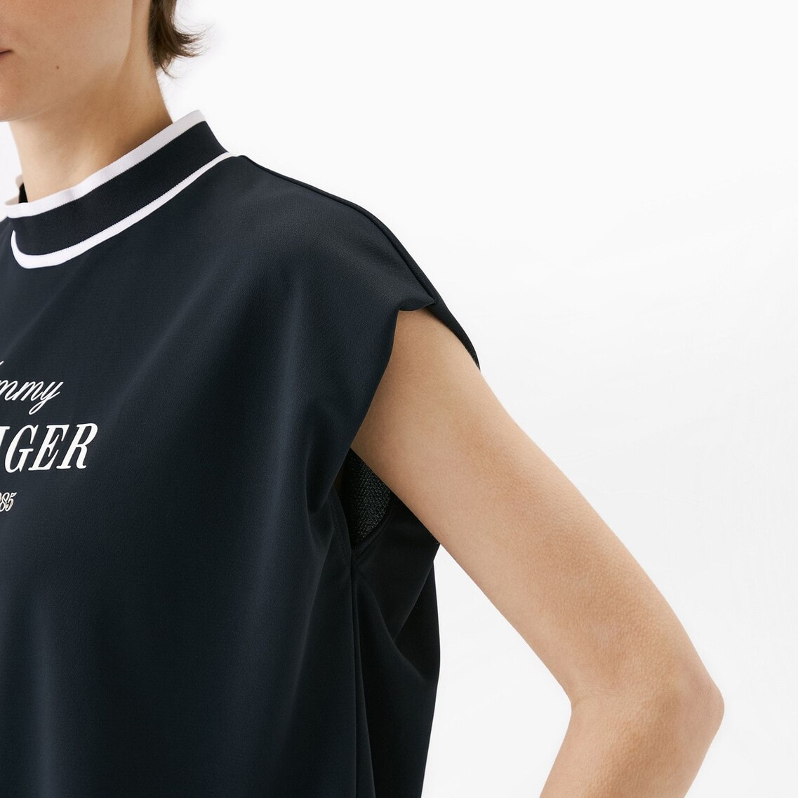 フレンチスリーブ コクーンモックネックシャツ レディース 2点でさらに10％OFF】フレンチスリーブコクーンモックネック