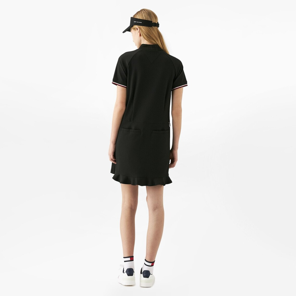 クーポン】【セール 40%OFF】スリーブロゴモックネックニット