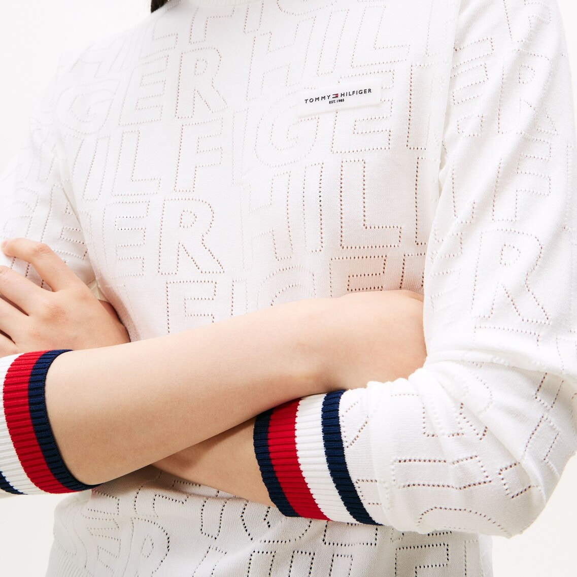 ドットロゴクルーネックニット | トミー ヒルフィガー ゴルフ | トミー