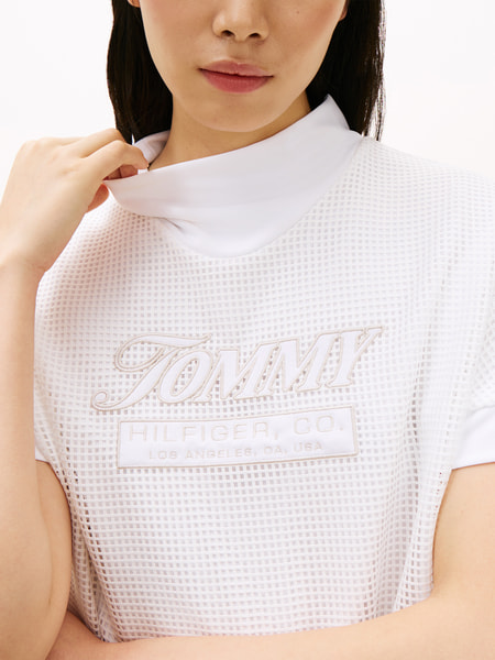 メッシュレイヤードモックネックシャツ | トミー ヒルフィガー ゴルフ