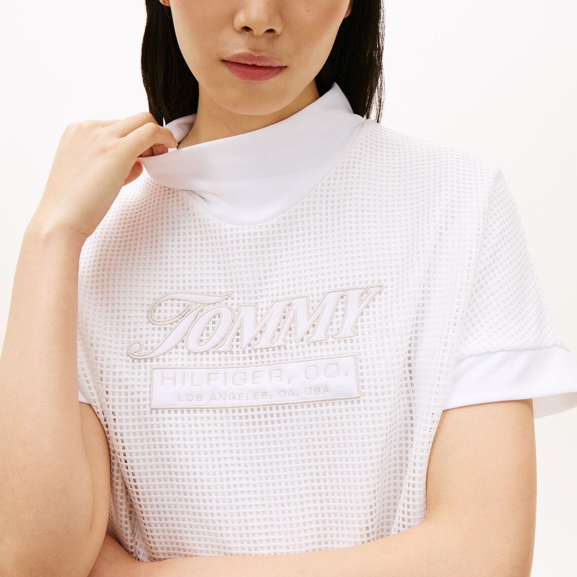 メッシュレイヤードモックネックシャツ | トミー ヒルフィガー ゴルフ
