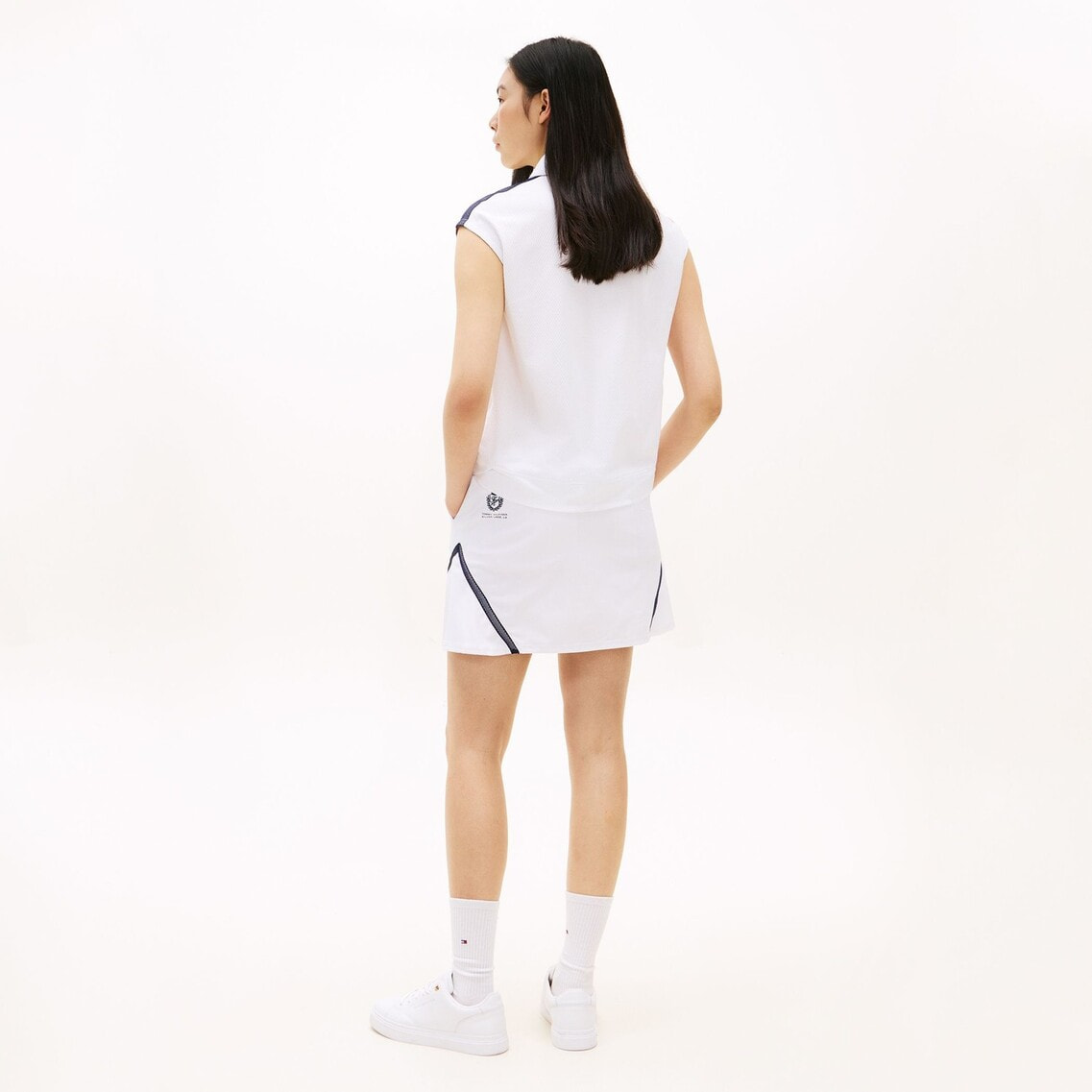 2点でさらに10％ off】ラウンドヘムフレンチスリーブポロシャツ