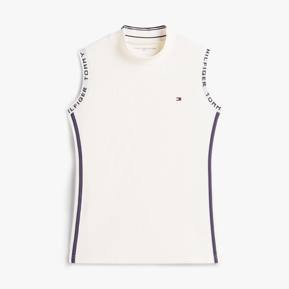 2点でさらに10％ off】ストレッチコードピケノースリーブモックネック