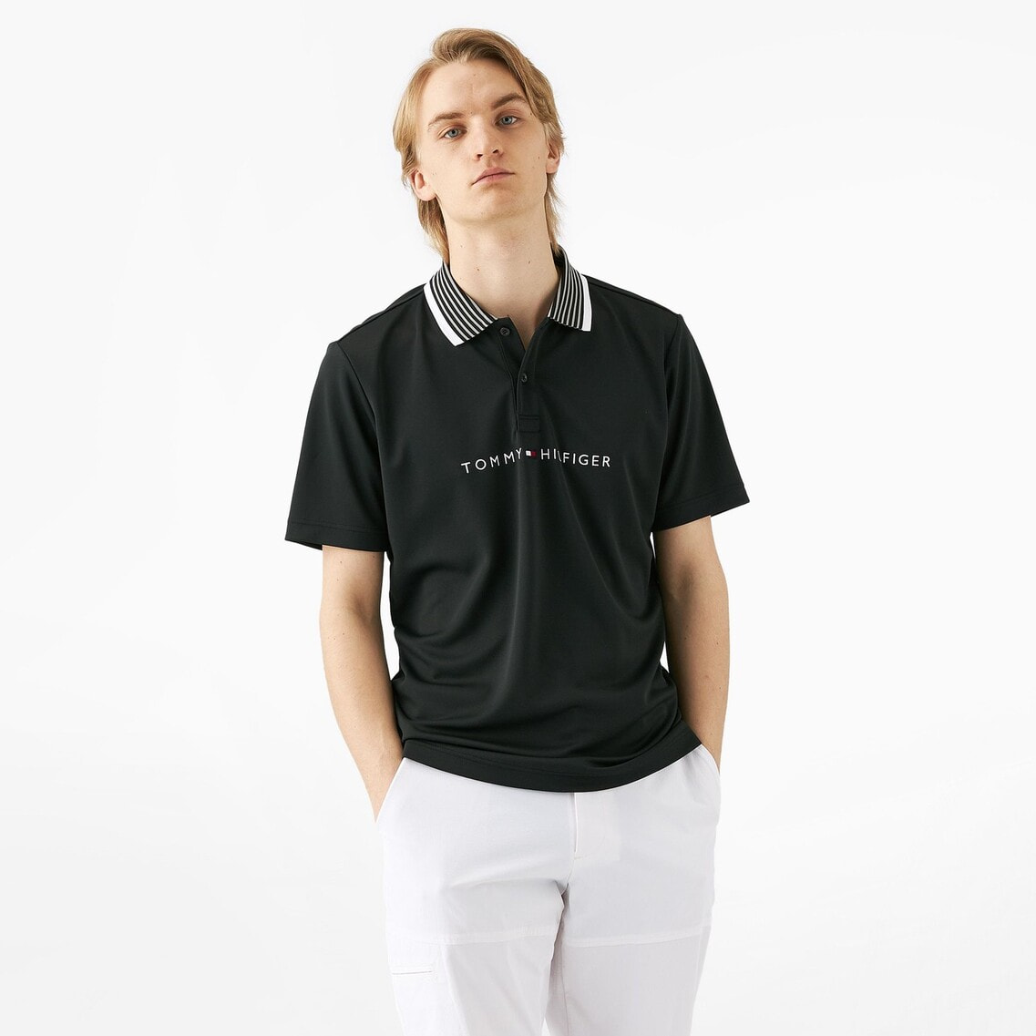 ISSEY MIYAKE im ストライプポロシャツ イッセイミヤケ メン ホワイトレーベルISSEY MIYAKE MEN WHITE