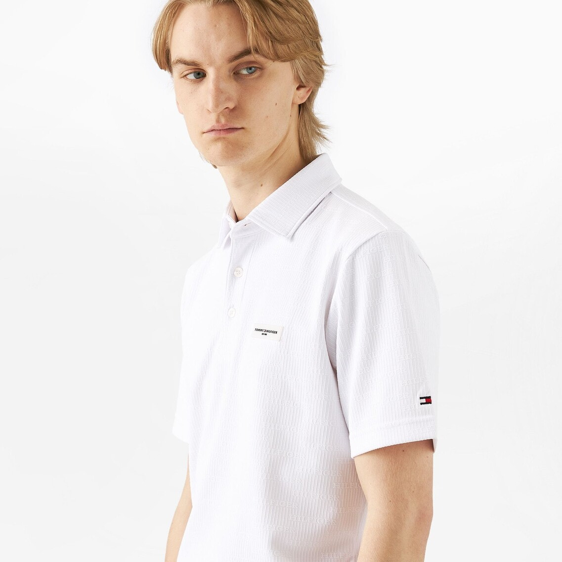 2点でさらに10％OFF】ロゴジャカードショートスリーブシャツ