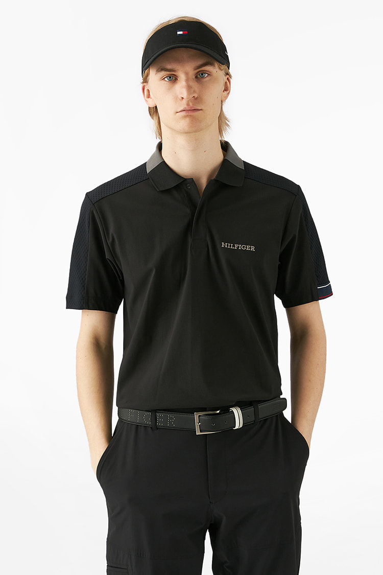 希少　美品　トミーヒルフィガーゴルフ　総柄　ポロシャツ　L 中古 レディース トミーヒルフィガーゴルフ TOMMY HILFIGER GOLF