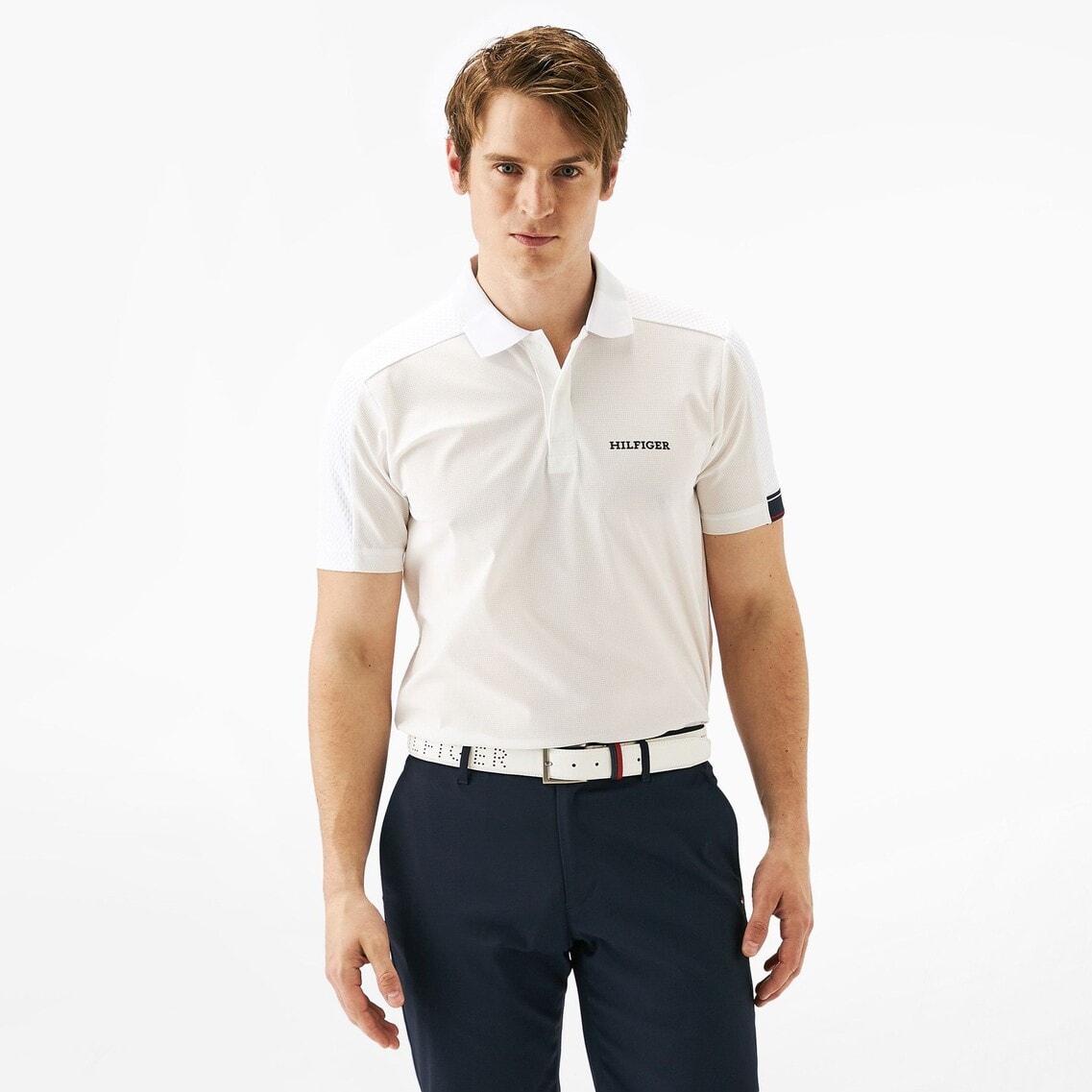 【新品未使用】BOSS モダンフィット ポロシャツ ホワイト hbeu50538480_271_100?wid=1980&