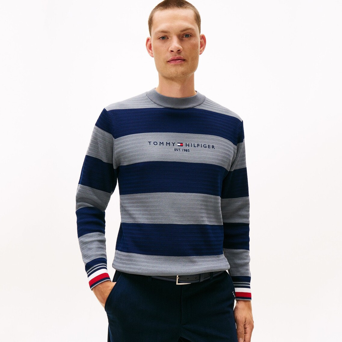 ボーダークルーネックセーター | トミー ヒルフィガー ゴルフ | トミー
