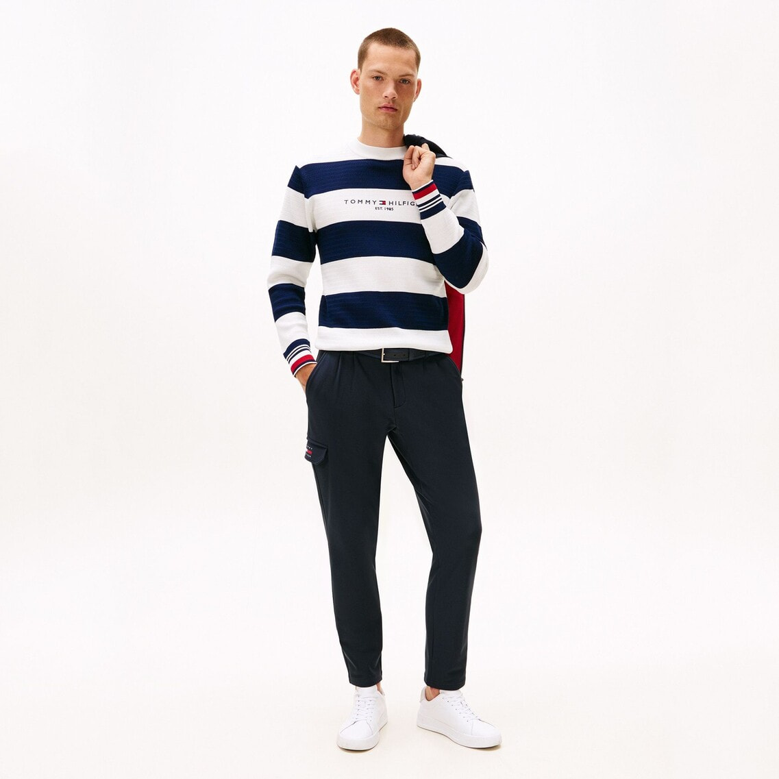 ボーダークルーネックセーター | トミー ヒルフィガー ゴルフ