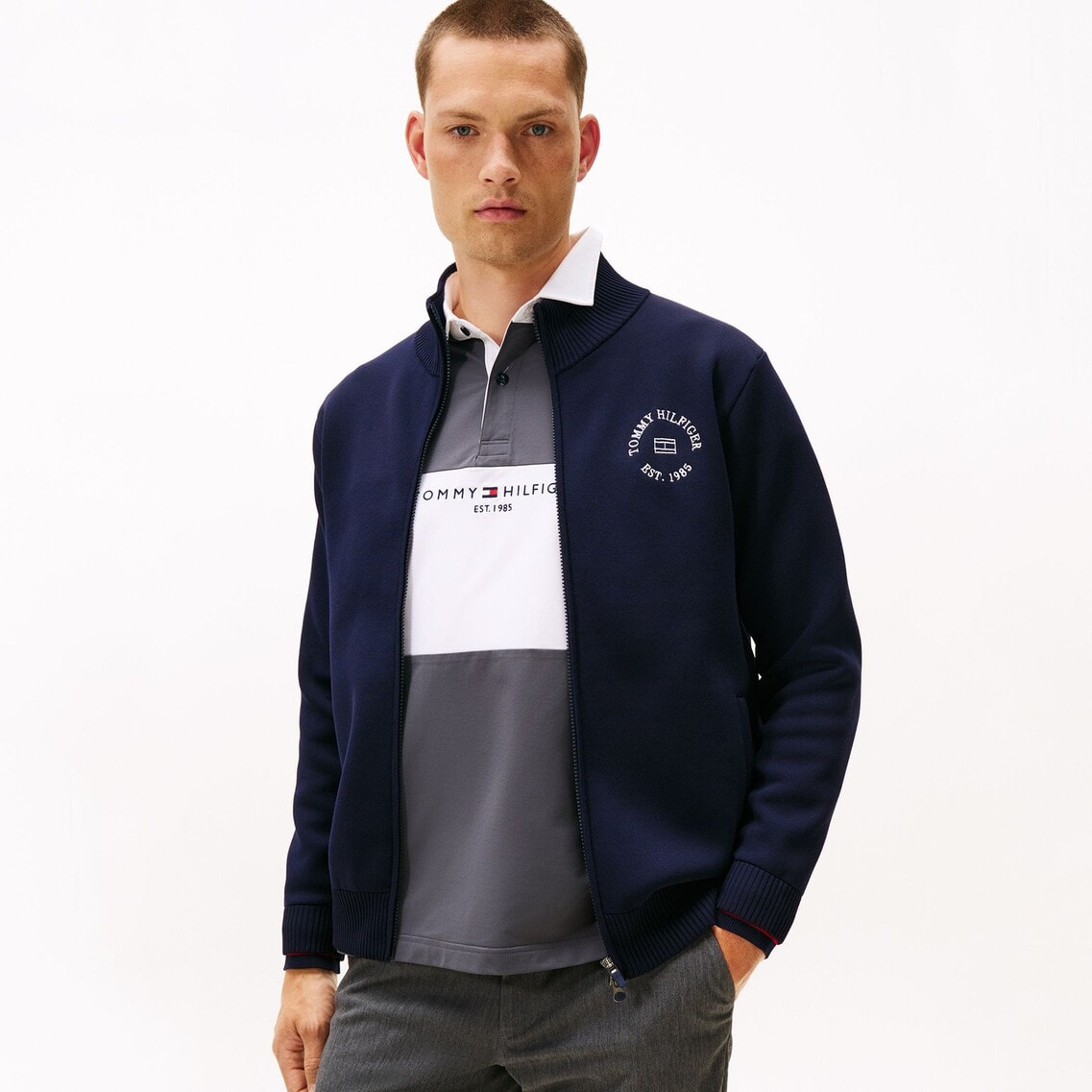 モールニットジップアップジャケット | トミー ヒルフィガー