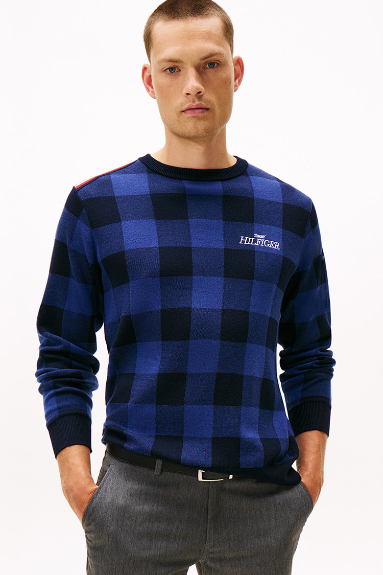 トミーネイビー チェック柄 セーター 楽天市場】【SALE／50%OFF】TOMMY HILFIGER (M)TOMMY HILFIGER