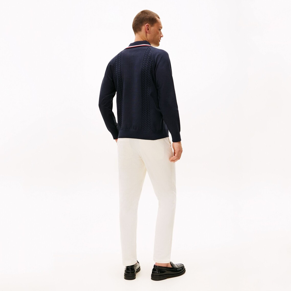 3点でさらに10％OFF】ショールカラーケーブルニットプルオーバー