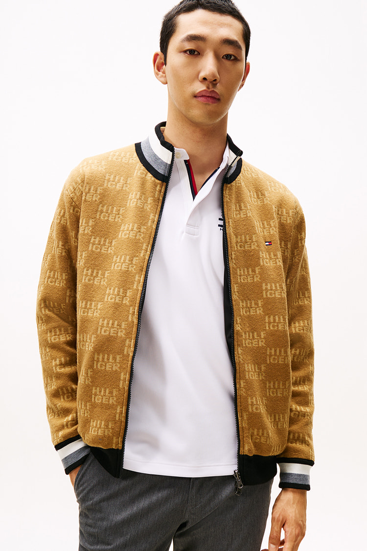 【タグ付き】トミーヒルフィガーゴルフ　リバーシブルジャケット　中綿　M 40%OFF】[トミー ヒルフィガー ゴルフ]メンズ リバーシブル