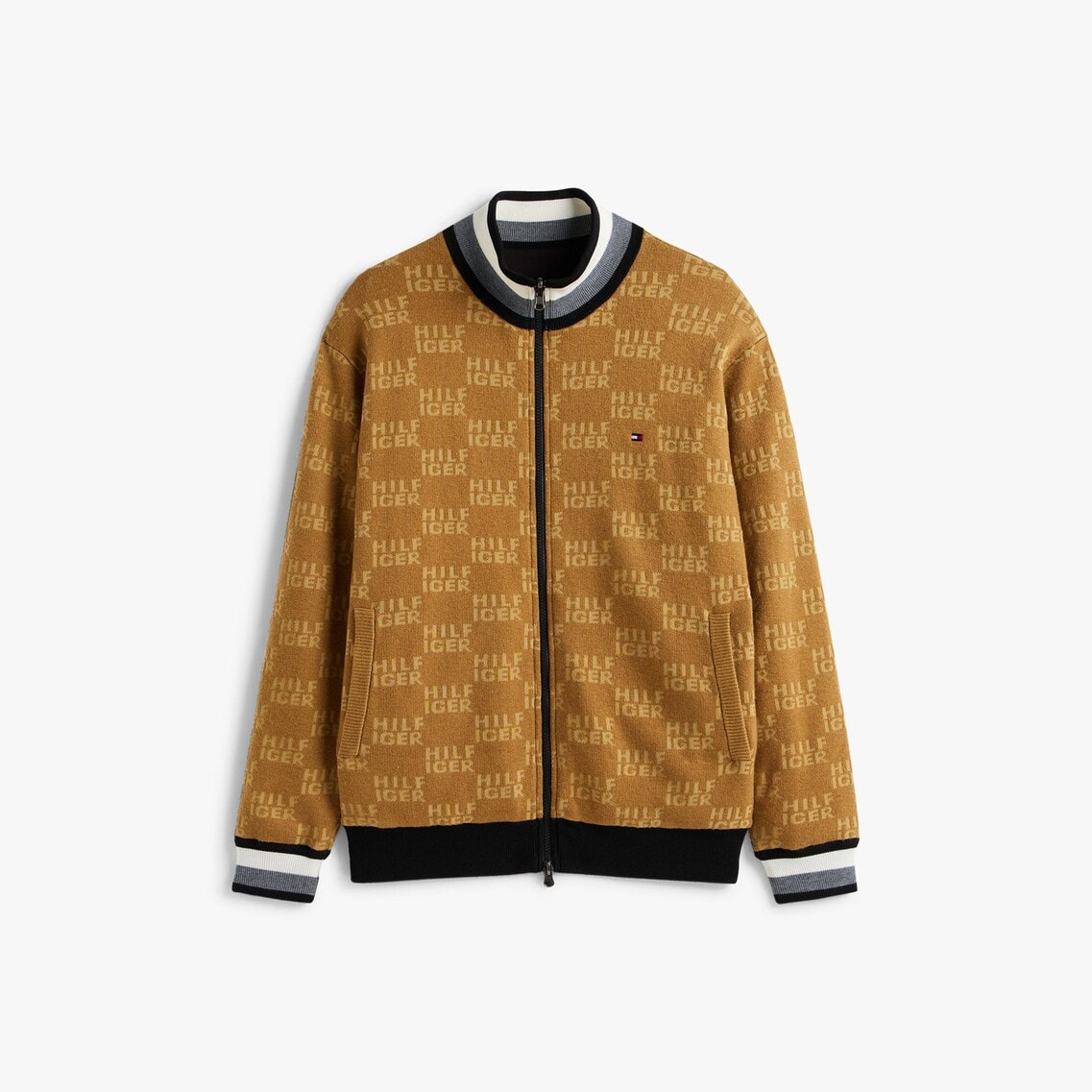 ロゴジャカードニットリバーシブルジャケット | トミー ヒルフィガー