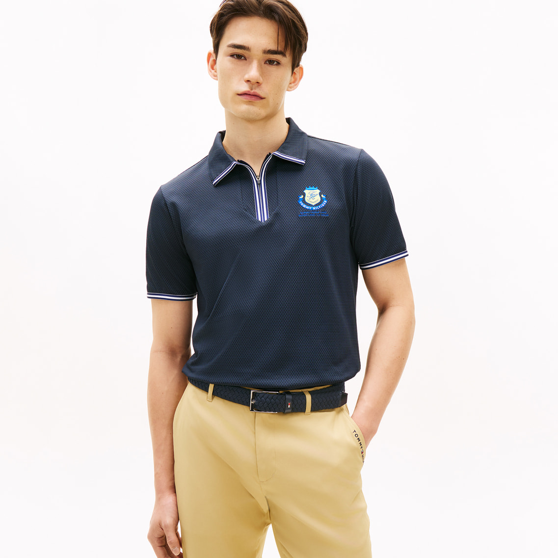 クラシックフロントジップショートスリーブシャツ | トミー