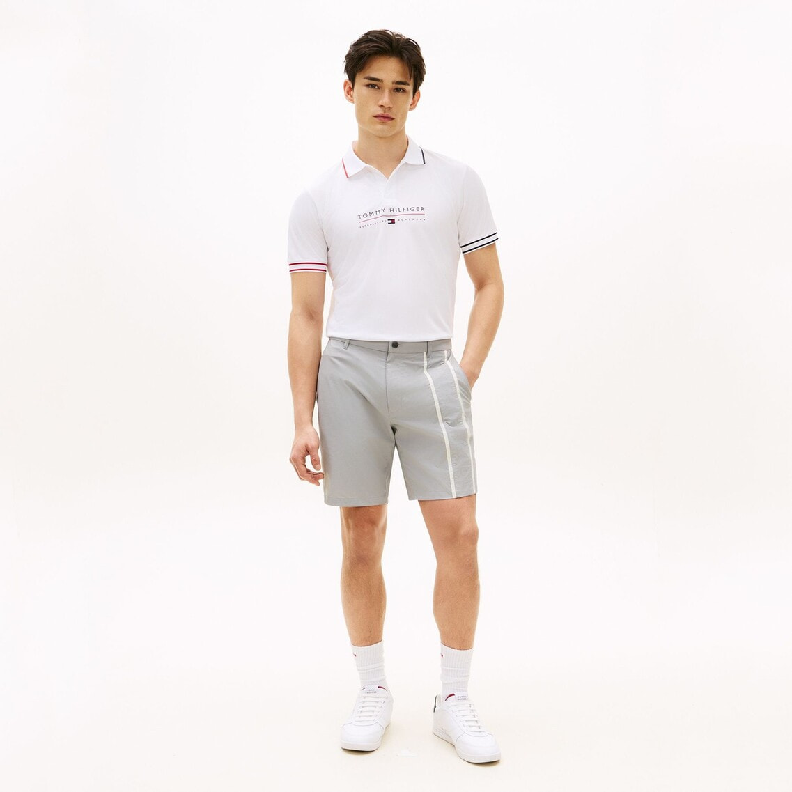2点でさらに10％ off】フロントロゴショートスリーブポロシャツ