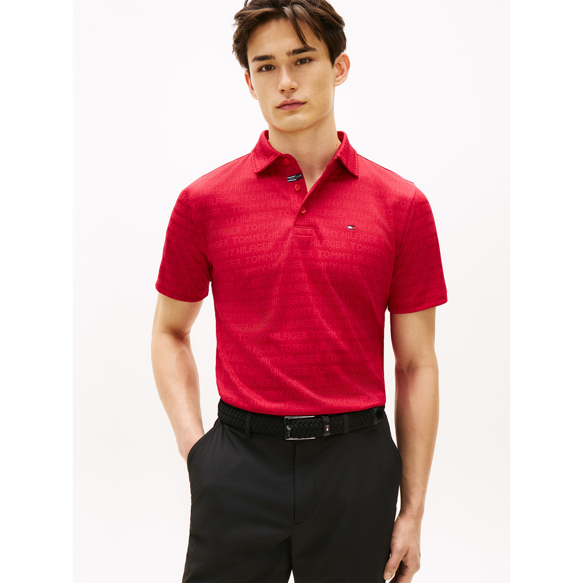 2点でさらに10％ off】ロゴジャカードショートスリーブスタンドカラー